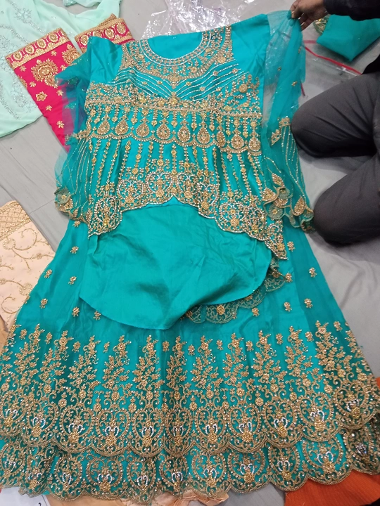 Lahenga tail style frock uploaded by business on 12/27/2022