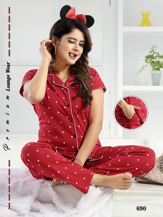 Product image of Front open Night suit , price: Rs. 380, ID: front-open-night-suit-99232ca8