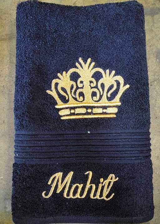 Post image Hello everyone...
I Customise Embroidery towels, Bathrobes, caps, handkerchief n all...
Whatsapp on 8082762675 for more details
Sejal Jain
