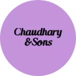 Business logo of Chaudhary&sons