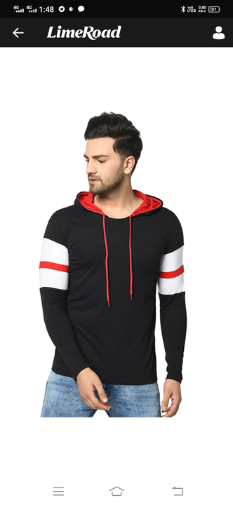 Solid Hooded Neck Tshirt for men  uploaded by business on 12/27/2022