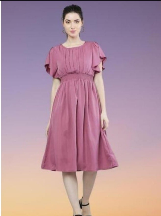 Women Crape Fabric Dress-S,M,L uploaded by Bhavya Sales and Marketing on 12/27/2022