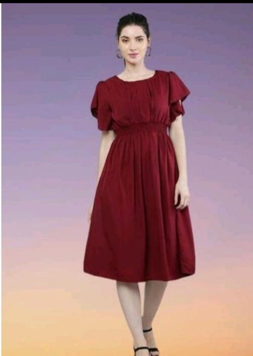 Women Crape Fabric Dress-S,M,L uploaded by Bhavya Sales and Marketing on 12/27/2022