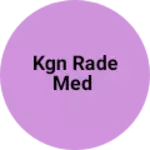 Business logo of KGN rade med
