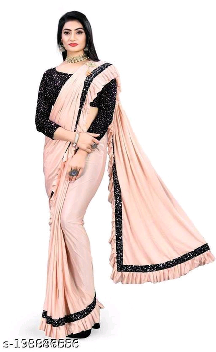 Ready to wear lycra saree 
 uploaded by business on 12/28/2022