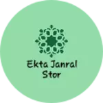 Business logo of Ekta janral stor