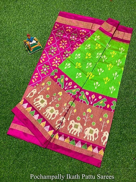 Double ikkath silk saree uploaded by business on 2/6/2021