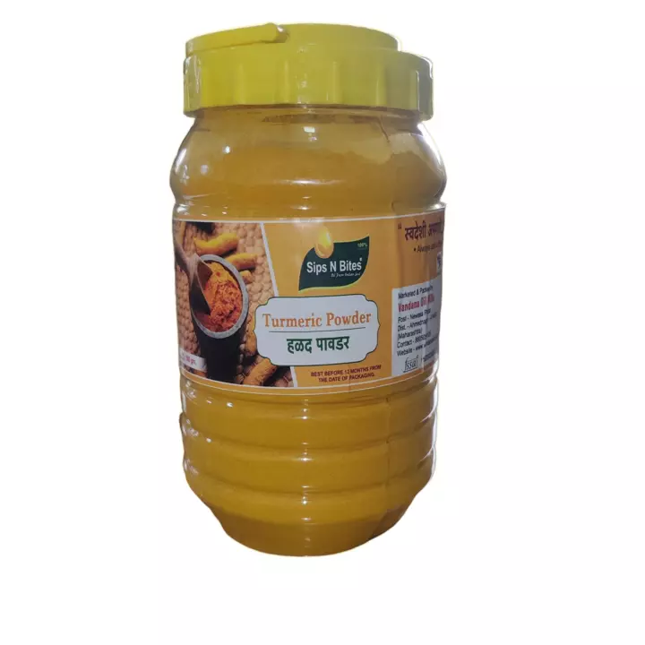 Turmeric Powder 500gm Jar pack  uploaded by VANDANA OIL MILLS - लाकडी घाणा तेल on 12/28/2022
