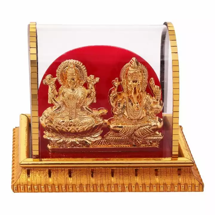 golden platedLakshmi Ganesh idol  uploaded by Bulky Mall on 12/28/2022