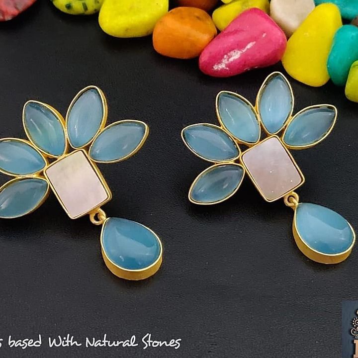 Earings with Natural Stones  uploaded by MAHAM COLLECTIONS on 2/7/2021