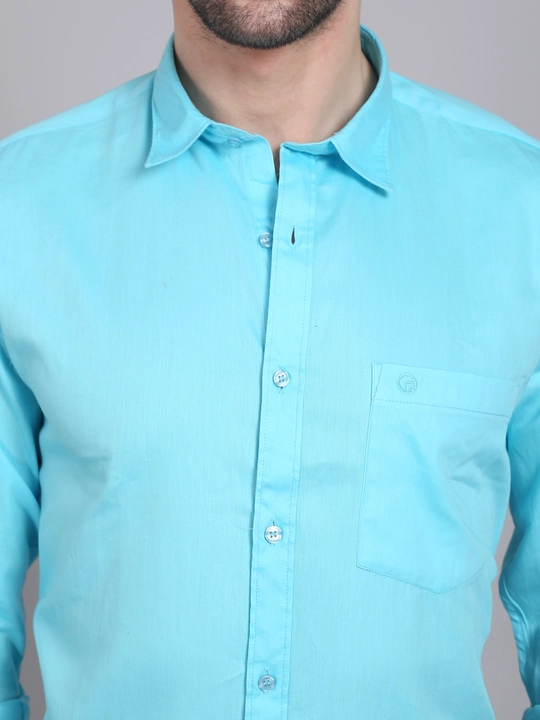 Fomo men blue solid casual shirt for men uploaded by Rahul trading company on 12/28/2022