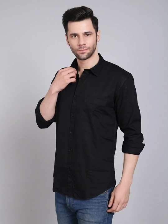 Fomo men black solid casual shirt for men uploaded by Rahul trading company on 12/28/2022
