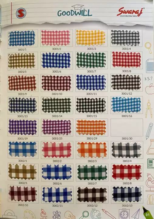 School Common Check Uniform Fabric uploaded by business on 12/28/2022
