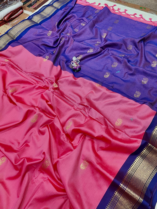 Soft silk paithani what's up uploaded by SAMARTH PAITHANI WHAT'S UP 8087211077 on 12/28/2022