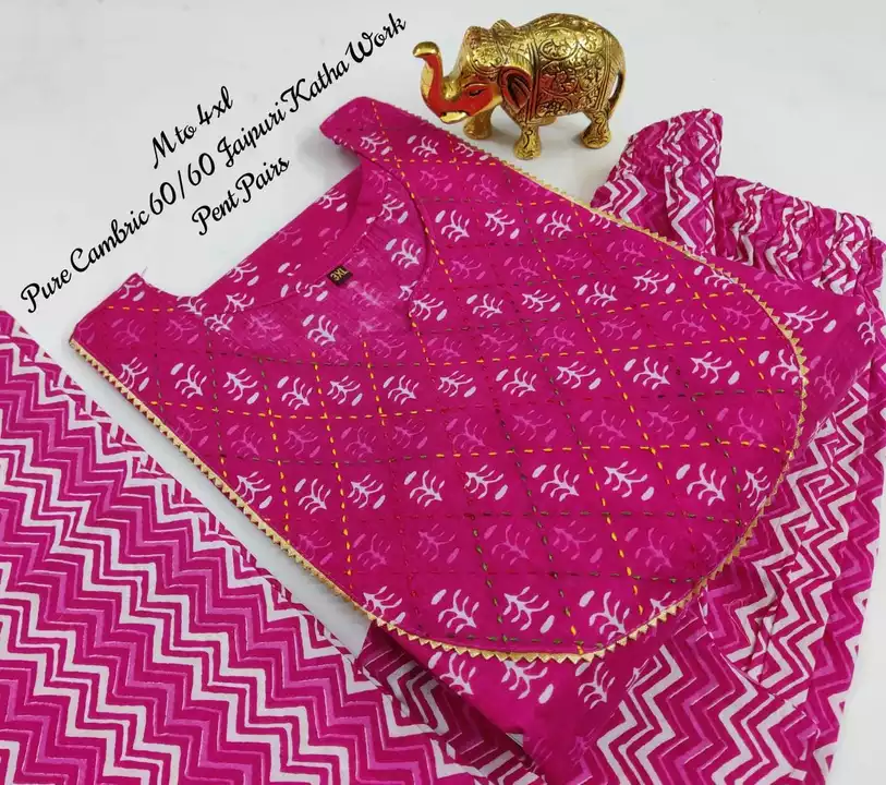 Jaipuri pent pair uploaded by Mangalam Fashion on 12/29/2022