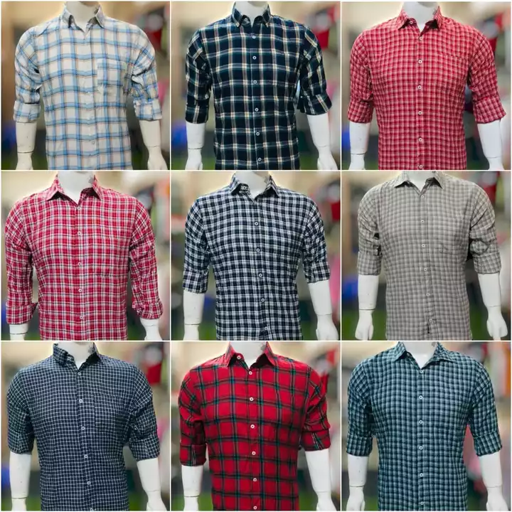 Showroom Quality Mill Made Twill Cotton Check Shirts  uploaded by Hindustan Trading Company 9024349754 on 5/29/2024