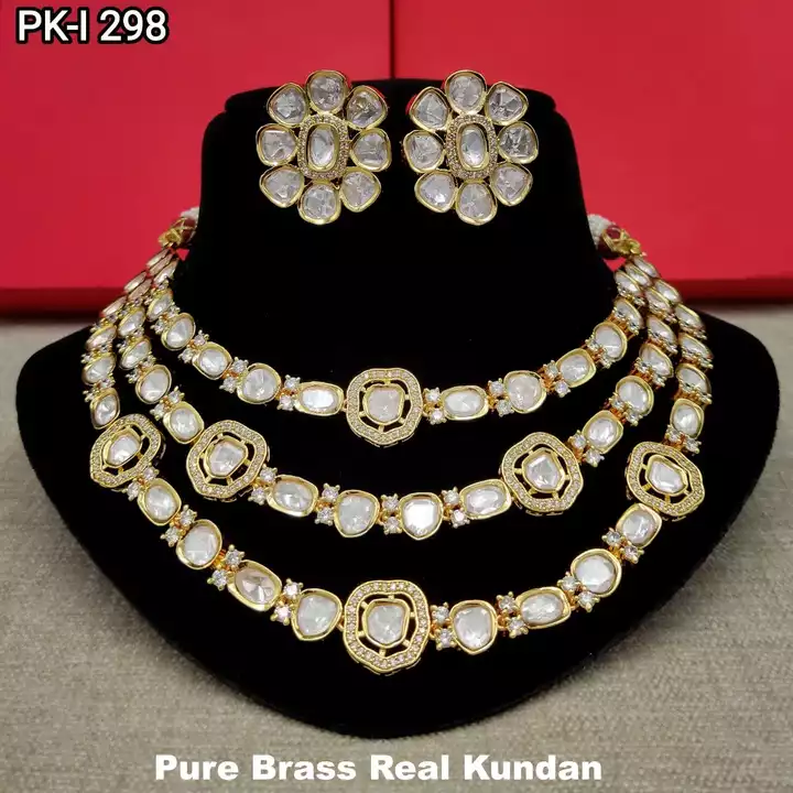 *Cash On Delivery Available*



Pure Brass Real Kundan Jewelry High Gold Plating *Rate 3100+$/- Rs.* uploaded by SN creations on 12/29/2022