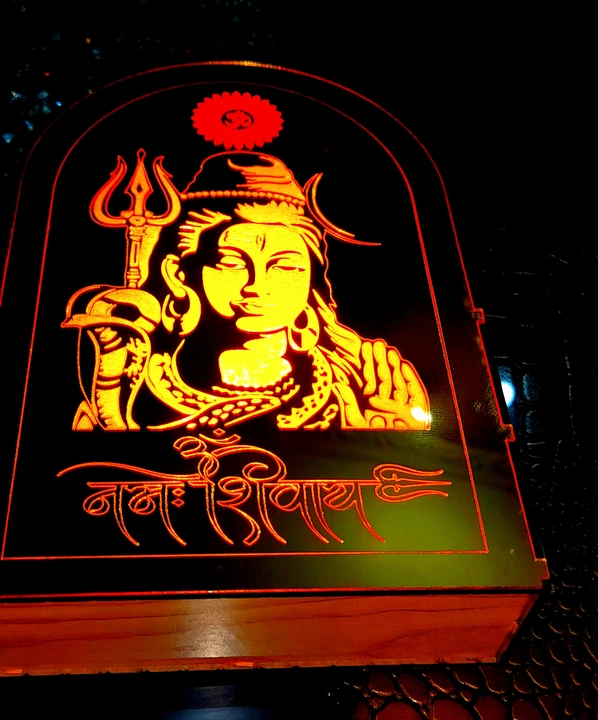 🌹LORD SHIVA🙏LED MIRROR WALL ART  uploaded by business on 12/29/2022