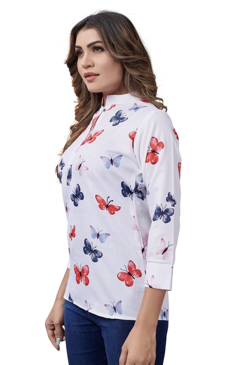 White titli twill shirt uploaded by business on 12/29/2022