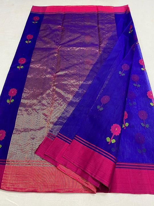 Post image *👉Handloom Original Chanderi Silk Saree With Blouse*
Saree Length *6.40m,* 
*(5.50m Saree 90cm* 
Blouse) 
Width *46in.* 
Fabric:- *Pure Silk Warp &amp; katan silk (organza) in weft* 
🌴🌴🌳🌳🌴🌴🌴🌱🌱  Katan silk saree