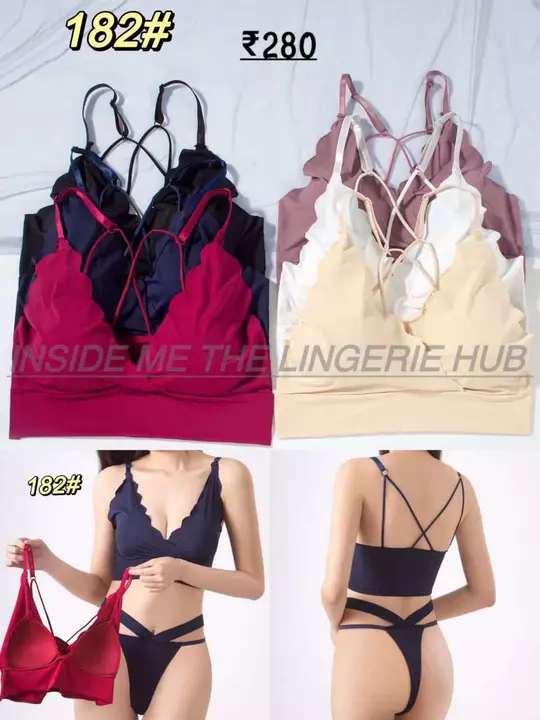 FANCY BRALLETES AND BRA PANTY SETS uploaded by Inside Me The Lingerie Hub  on 5/30/2024