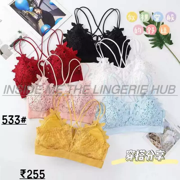 FANCY BRALLETES AND BRA PANTY SETS uploaded by Inside Me The Lingerie Hub  on 5/19/2024