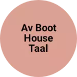 Business logo of AV boot house taal