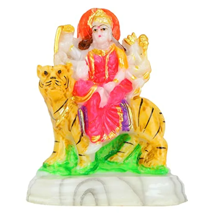 White maa Sherawali statue uploaded by Bulky Mall on 12/29/2022