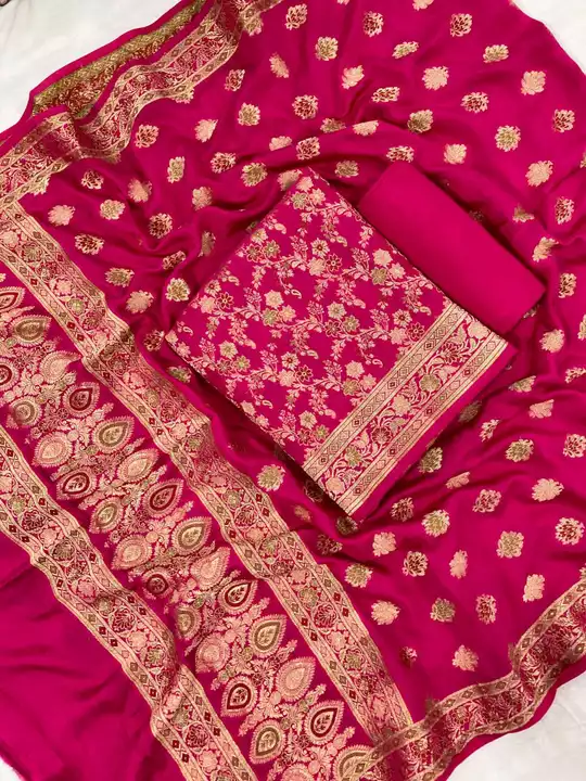 Banarasi silk suit uploaded by business on 12/29/2022