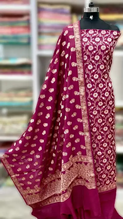 Banarasi silk suit uploaded by business on 12/29/2022