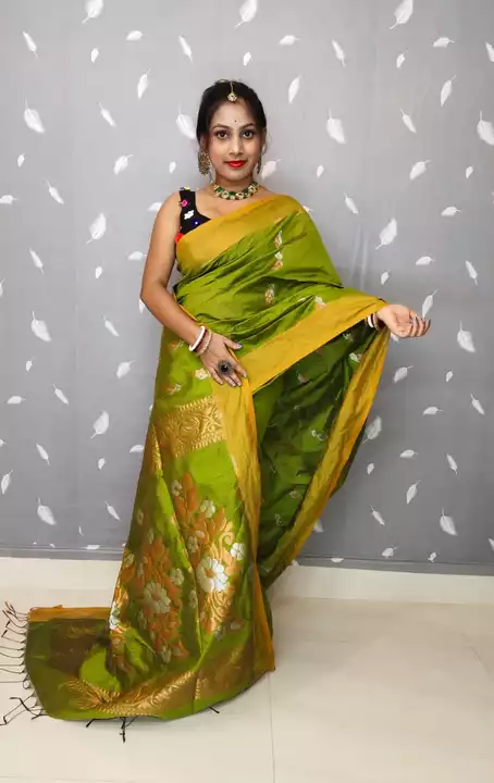 Handloom silk cuttan mix of Jamdani saree uploaded by business on 12/29/2022