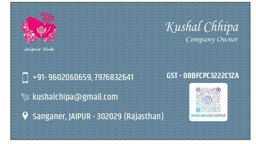 Visiting card store images of Jaipur Hub