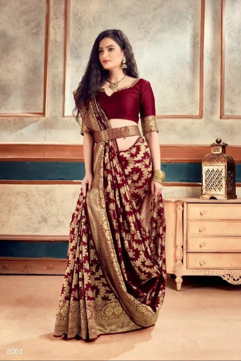 BEAUTIFUL RICH PALLU & JACQUARD WORK ON ALL OVER THE SAREE. uploaded by Vishal Stocklots on 12/29/2022