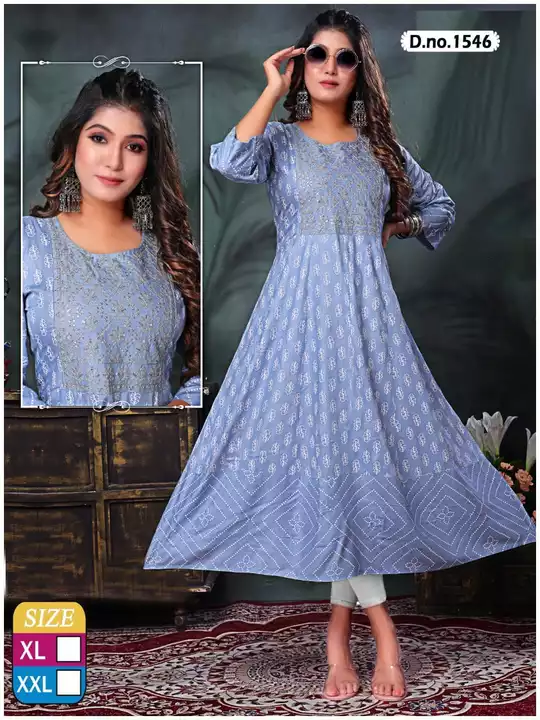 Embroidery work Kurtis uploaded by H Kumar Manufacturer on 12/29/2022