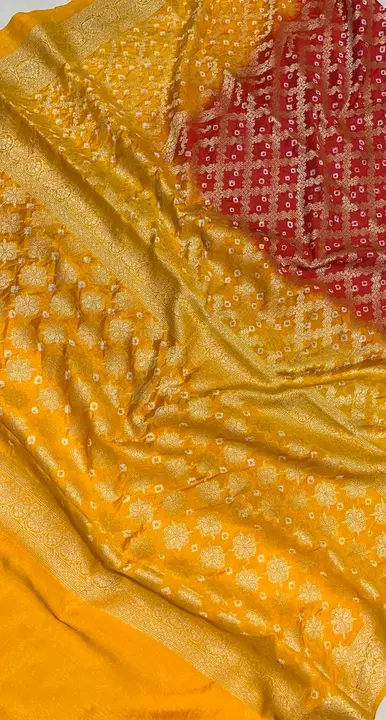 Dupion Silk Bandhej uploaded by business on 12/30/2022