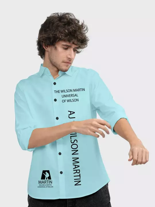 MEN'S SKYBLUE PRINTED SHIRT  uploaded by A1 FASHION  on 5/23/2024
