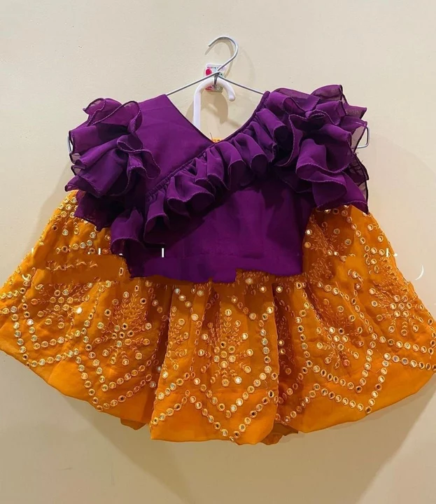 *MNT-702*

*Enhance your kid's ethnic wear collection with this colorful  frill frill ghagr choli se uploaded by SN creations on 12/30/2022