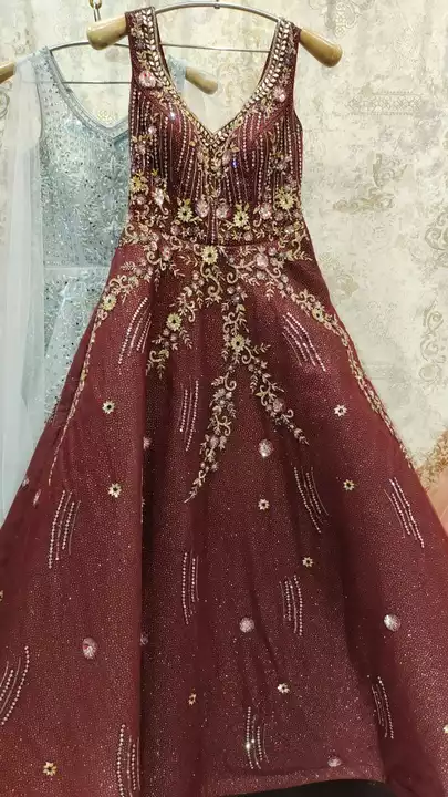 Post image Hand work gowns wholesale price 12500+gst