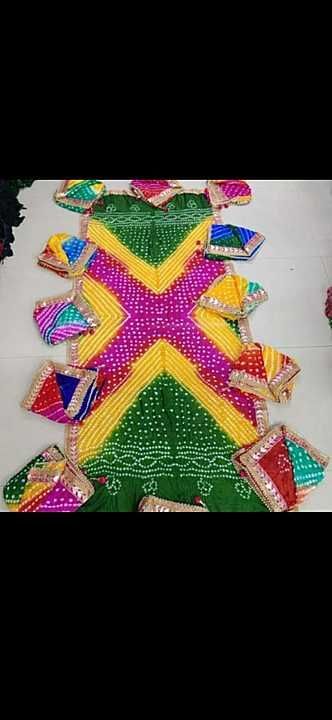 Silk bandhej multi color cum single color duppata uploaded by Purnima Fashion on 2/7/2021
