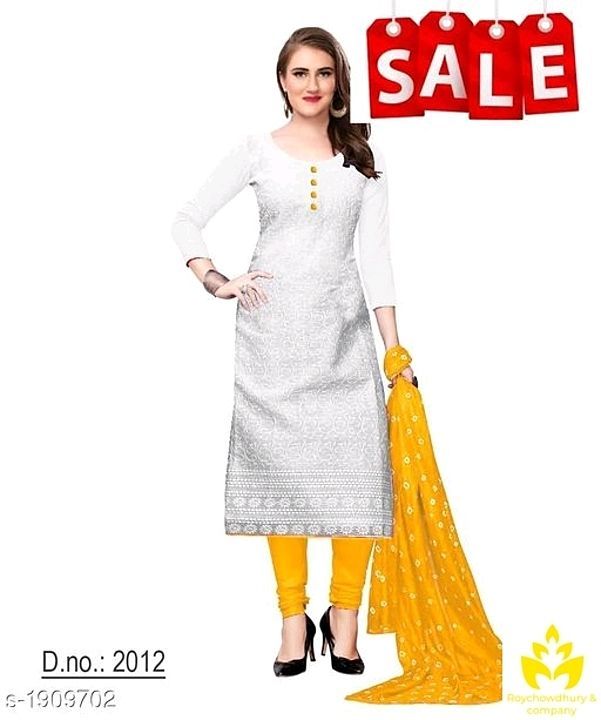 Post image *Rs:-450/-
_Be your own stylist by adorning these Fabulous Cotton Printed Women's Kurtis.Stun everyone!_

Catalog Name: * Tanya Fabulous Cotton Women's Kurta Set Vol 2*

Fabric: Kurti - Cotton , Dupatta - Chiffon

Sleeves: Sleeves Are Included

Size: Kurti - 3XL - 46 in ,4XL - 48 in, 5XL - 50 in, 6XL - 52 in, 7XL - 54 in, Dupatta - 2.25 Mtr

Type: Stitched

Length: Up To 40 in 

Description: It Has 1 Piece Of Women's Kurti With Dupatta

Work: Kurti - Chikankari Work , Dupatta - Bandhani Printed

Dispatch in  20 Days

Designs: 7

Easy Returns Available in Case Of Any Issue
*Proof of Safe Delivery! Click to know on Safety Standards of Delivery Partners- https://ltl.sh/y_nZrAV3
