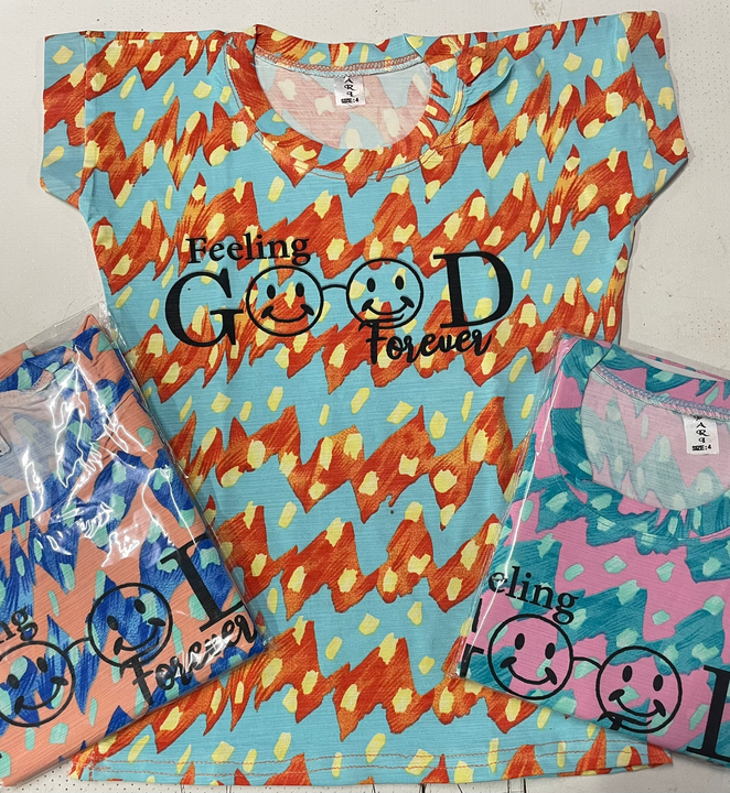 Girls tshirts cheapest rate uploaded by Jyoti Traders on 12/30/2022