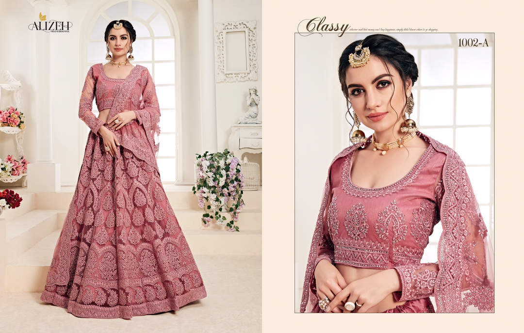 Alizeh Bridal Heritage Colour Saga Vol-2- 1002 Colours

Fabric-
Blouse,Lehenga & Dupatta-Butterfly N uploaded by Aanvi fab on 12/30/2022