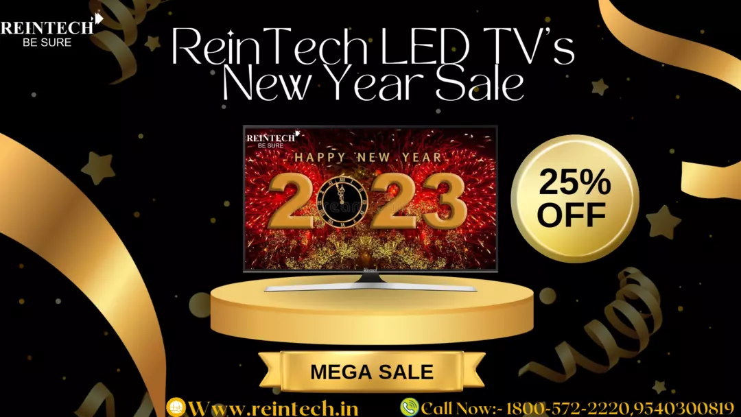 Reintech LED TV's Happy New Year Sale. uploaded by Reintech Electronics Pvt Ltd. on 5/29/2024