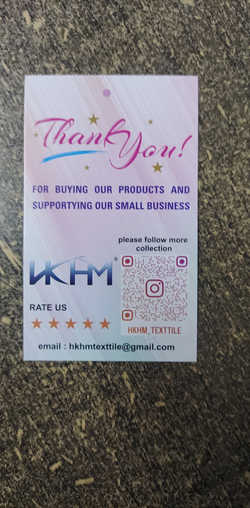 Visiting card store images of HKHM Texttile 