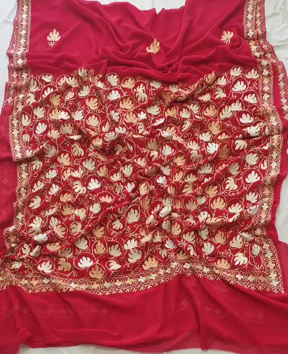 Embroiderey sarees uploaded by Azamhandicrafts on 5/29/2024