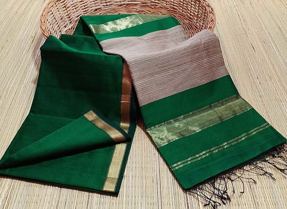 Maheshwari silk cotton saree uploaded by Maheshwari saree's on 2/8/2021