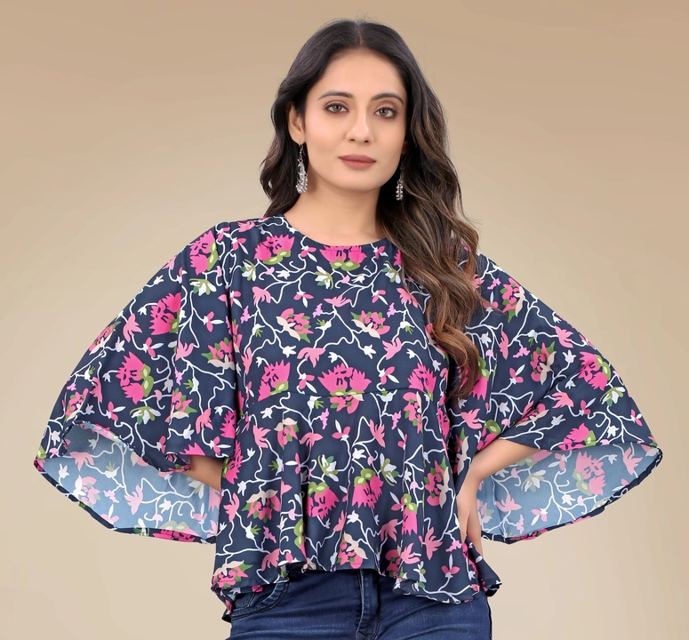 Heavy Mose Febric Printed Top uploaded by Swastik Fashion on 12/30/2022