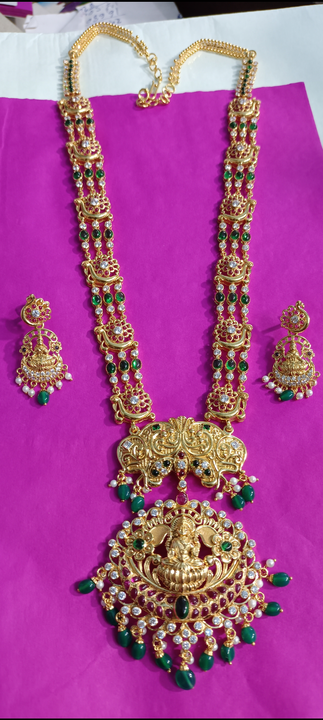 Lakshmi haram uploaded by MA Kali all jewellery shop workshop on 12/30/2022