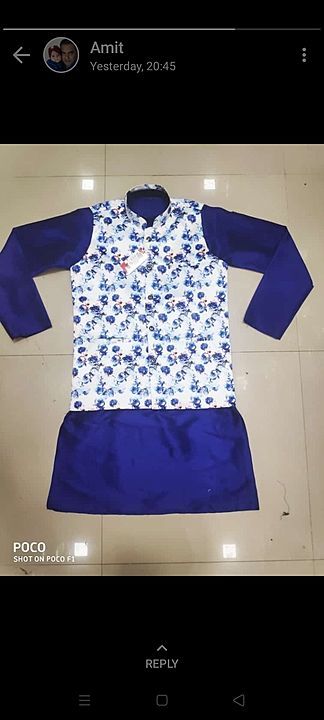 Product image with price: Rs. 395, ID: kurta-pyjama-with-jacket-party-wear-c9d7fa87