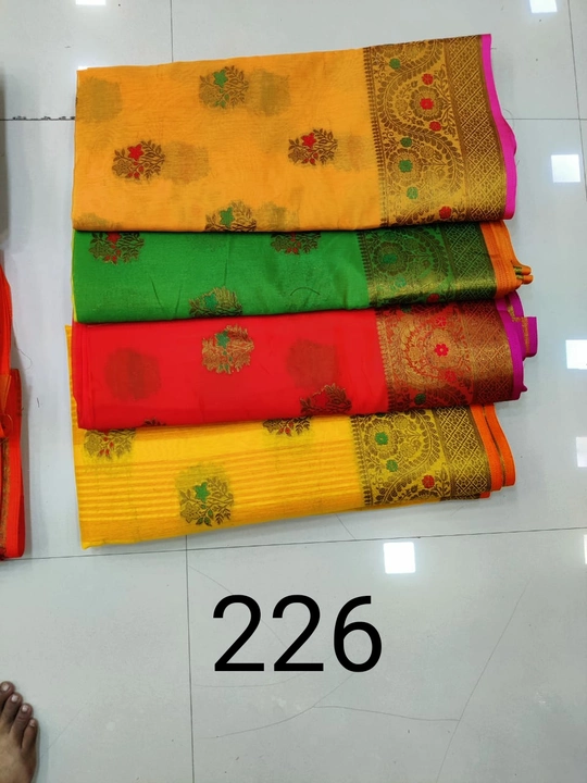 Post image Fabulous design in saree catalog
Cotton jaquard butta saree